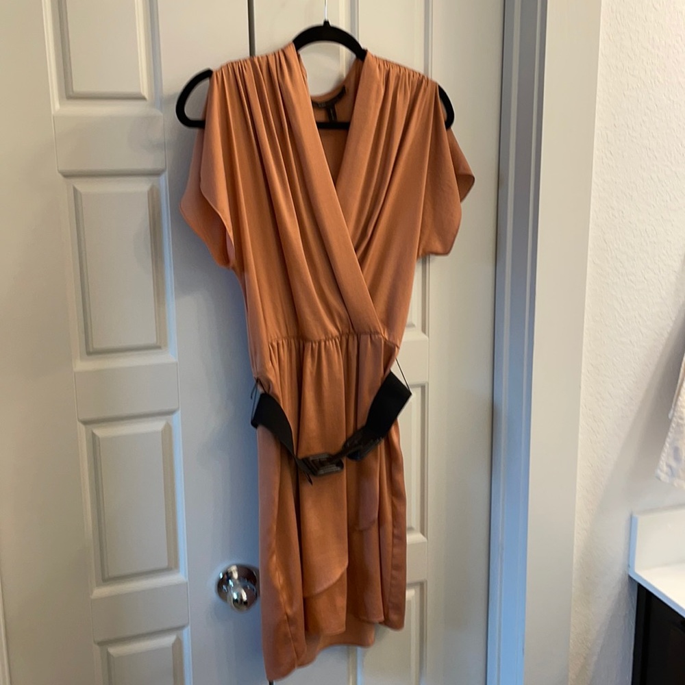 Bcbg maxazaria satin dress copper